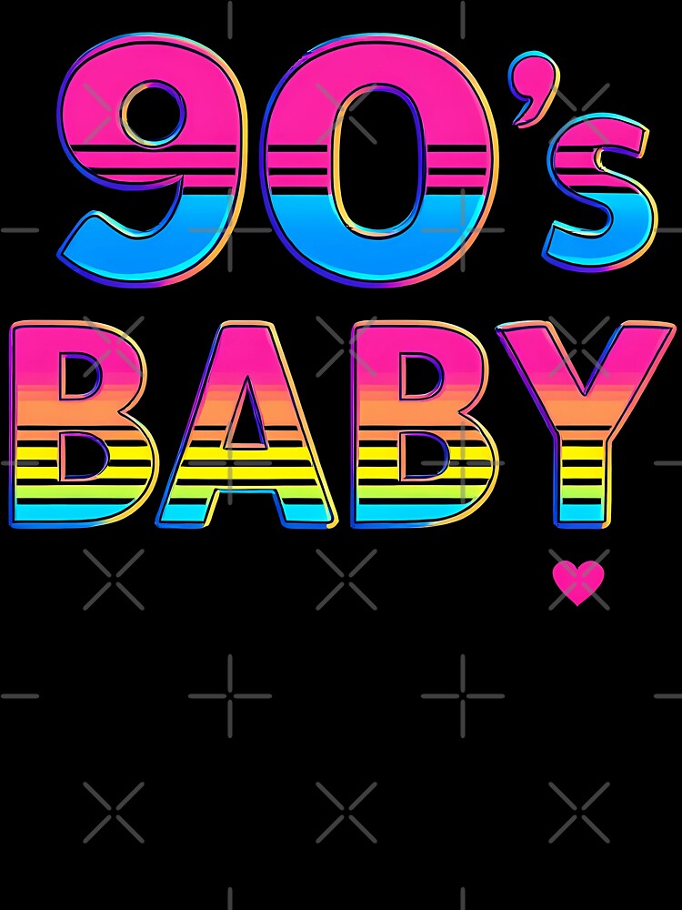 '90's baby'' retro pop quote. by nadyushka-art T-Shirts, Hoodie, Sweatshirt | BlankRebels.com (Image 3)