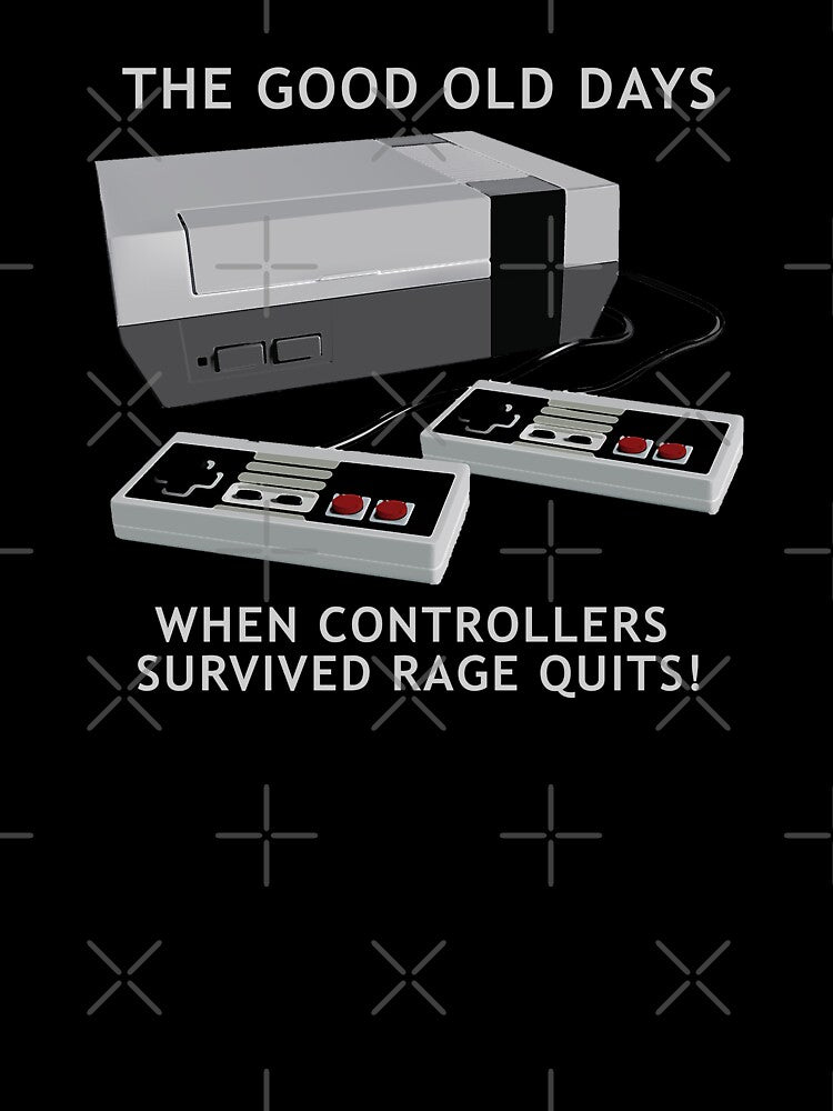 Retro gaming "The Good Old Days When Controllers Survived Rage Quits!" by JDMTees T-Shirts, Hoodie, Sweatshirt (Image 3)