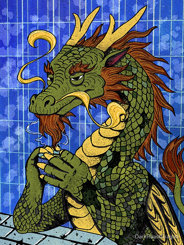 Green Tea Dragon by DarkRoastDragon T-Shirts, Hoodie, Sweatshirt | BlankRebels.com (Image 3)