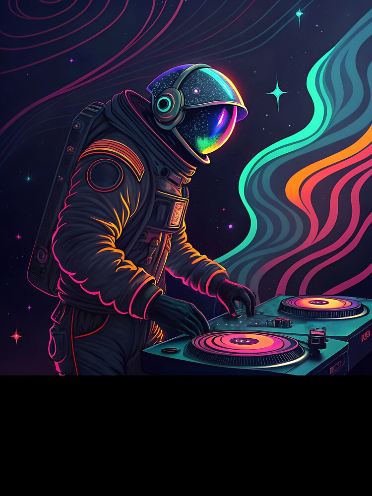 DJ in open space by AhArtMe T-Shirts, Hoodie, Sweatshirt | BlankRebels.com (Image 3)