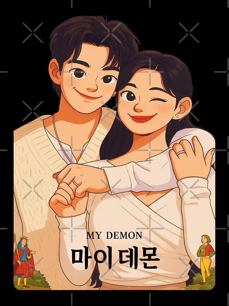 My Demon – Romantic K-Drama Cartoon Art by TheNoova T-Shirts, Hoodie, Sweatshirt | BlankRebels.com (Image 3)