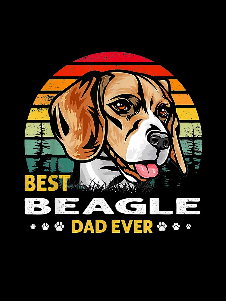 Best Beagle Dad Ever Retro Vintage Dog Lover T-Shirts, Hoodie, Sweatshirt