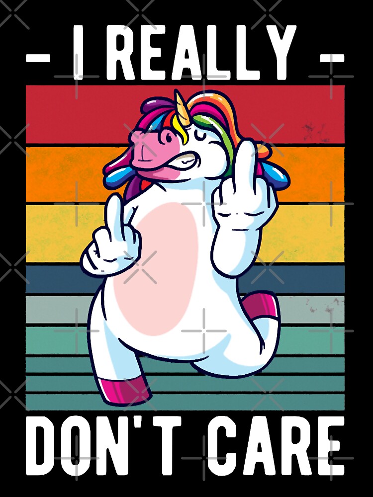 Bad Unicorn really dont care by HumbleShirt T-Shirts, Hoodie, Sweatshirt | BlankRebels.com (Image 3)