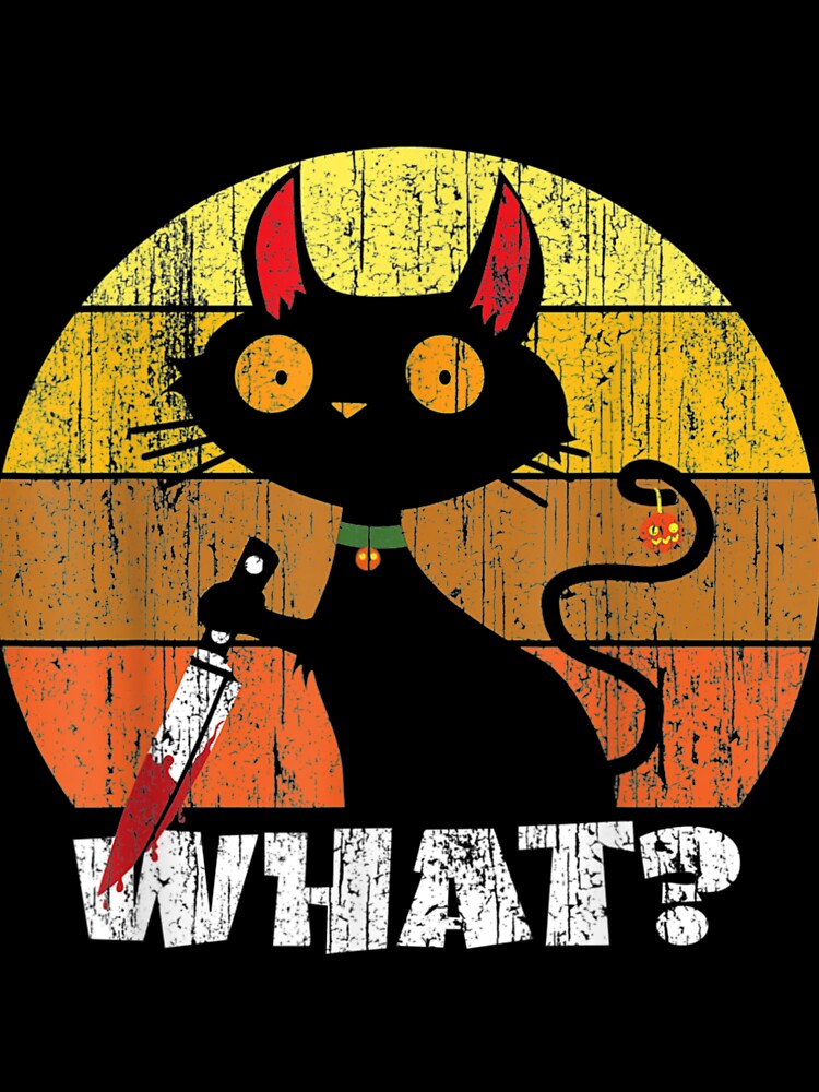 black cat what halloween costume by anthonybarr1205 T-Shirts, Hoodie, Sweatshirt | BlankRebels.com (Image 3)
