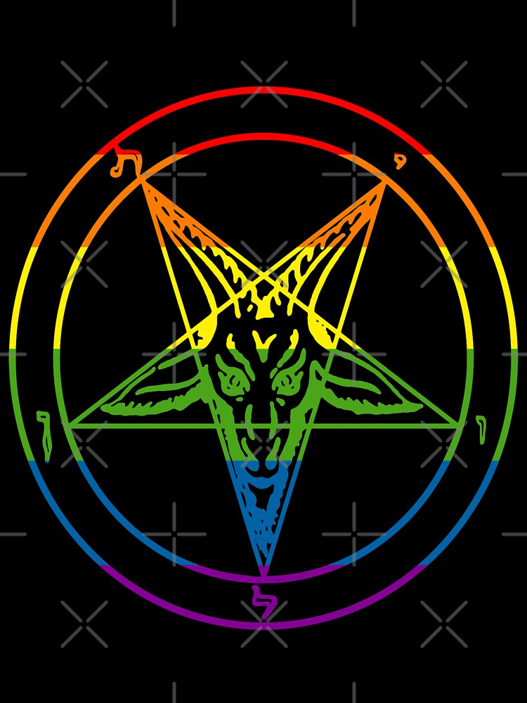 Pride Baphomet Sigil by coa6ulasol7e T-Shirts, Hoodie, Sweatshirt | BlankRebels.com (Image 3)