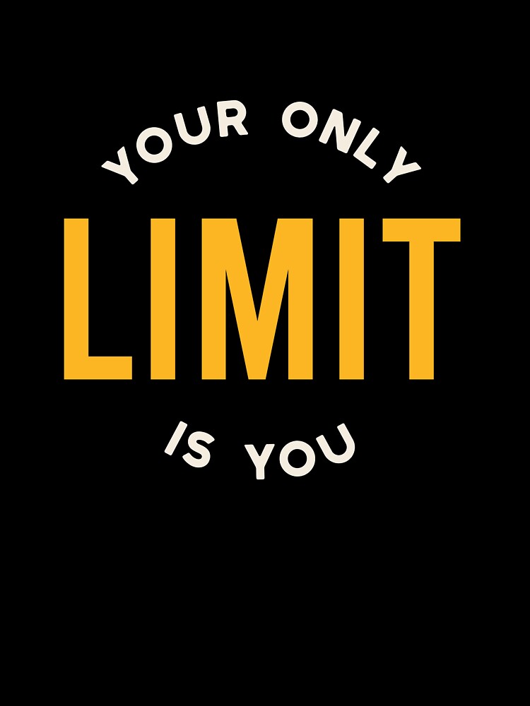 Fitness Motivation Your Only Limit Is You by whyitsme T-Shirts, Hoodie, Sweatshirt | BlankRebels.com (Image 3)
