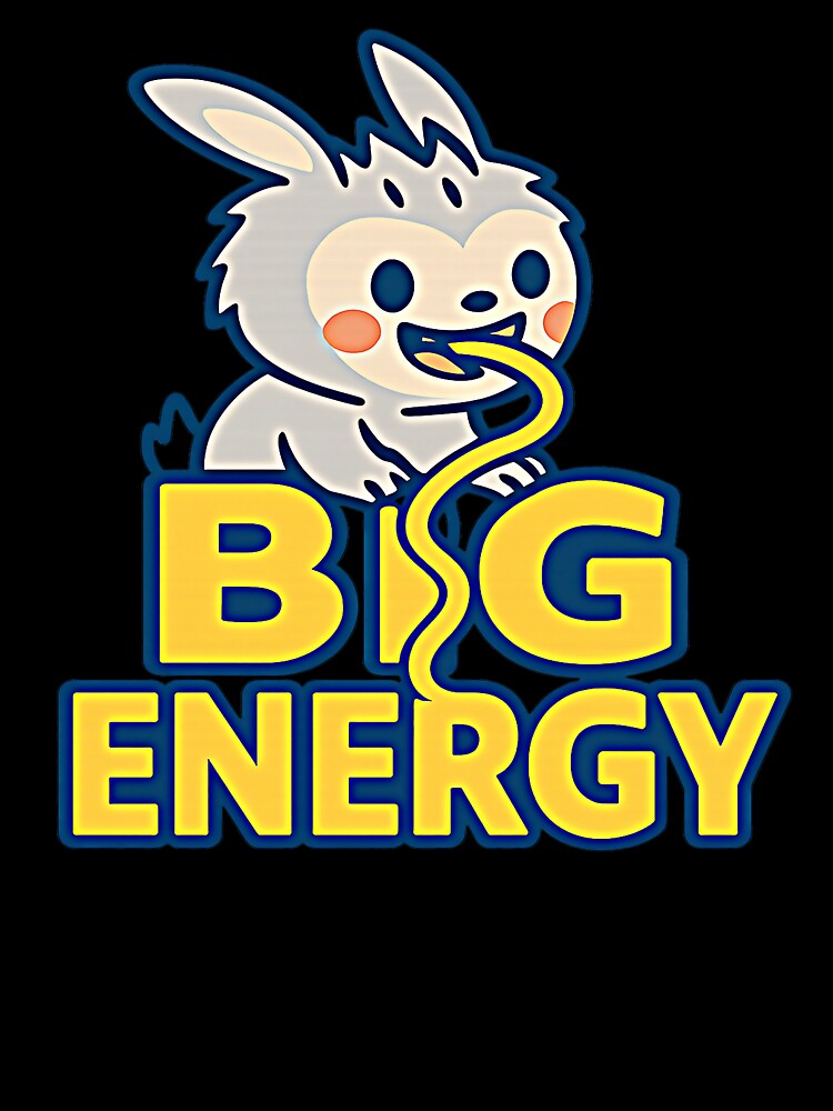 Labubu BIG ENERGY – Cute Kawaii Bunny Character Cartoon Art for Stickers, T-Shirts & Gifts by NovaThreads... (Image 3)