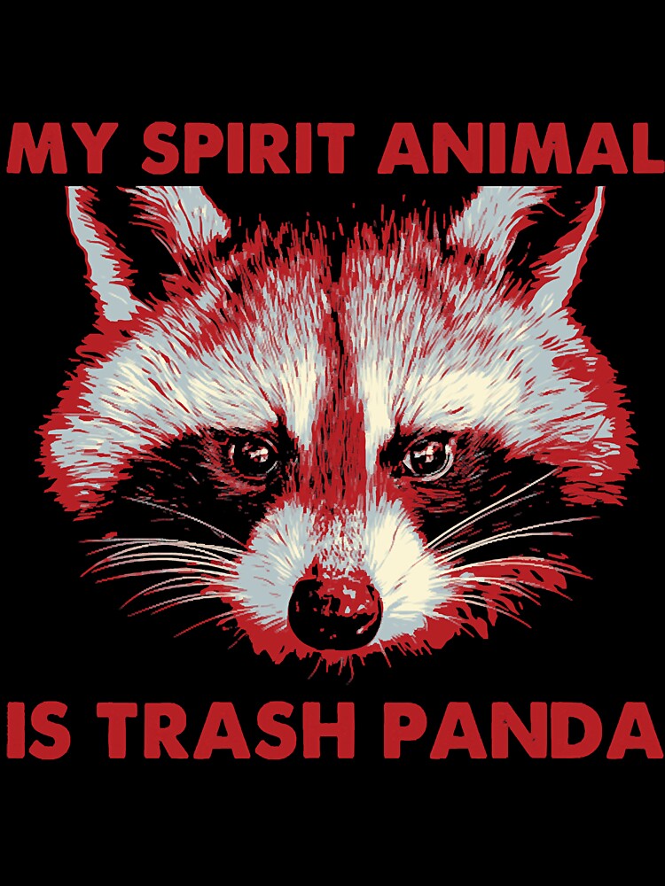 My Spirit Animal Is Trash Panda  Red and Blue by jaquelynco T-Shirts, Hoodie, Sweatshirt | BlankRebels.com (Image 3)