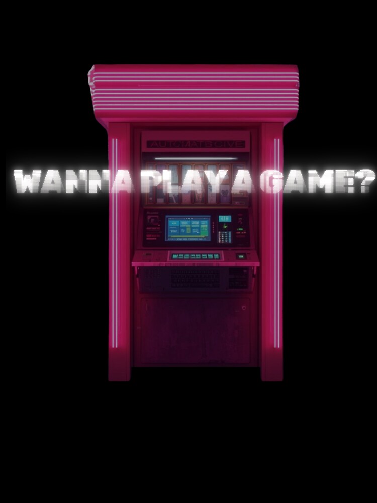 Wanna play a game video vaporwave synthwave vintage t-shirt by bialogartsy