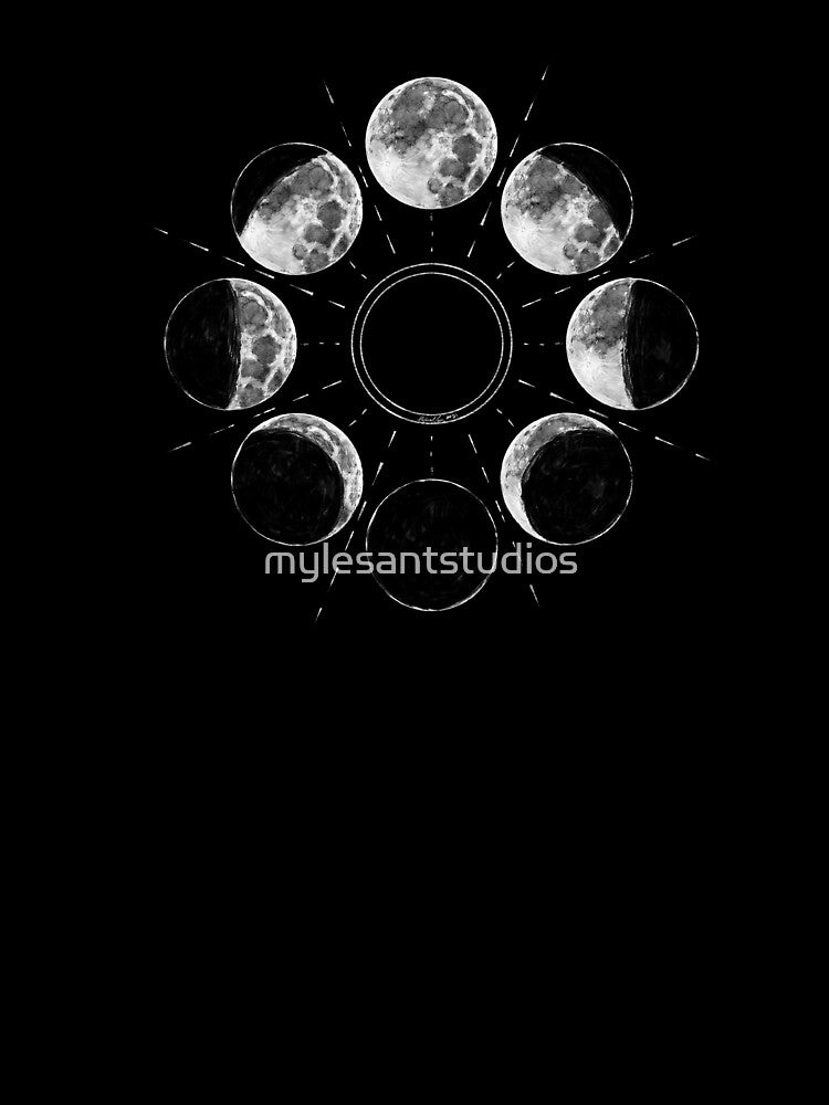 Phases of the Moon by mylesantstudios T-Shirts, Hoodie, Sweatshirt | BlankRebels.com (Image 3)