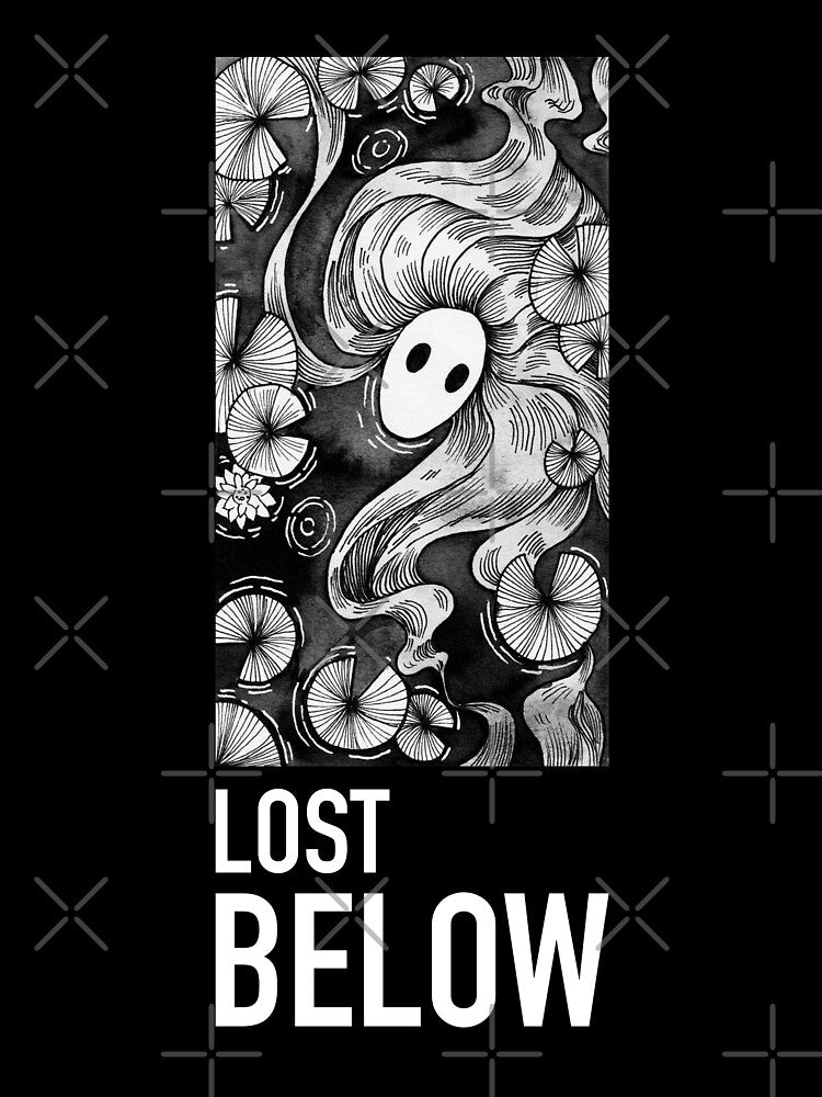 Mermaid in a Lily Pond by Ink & Silence by Loraaart