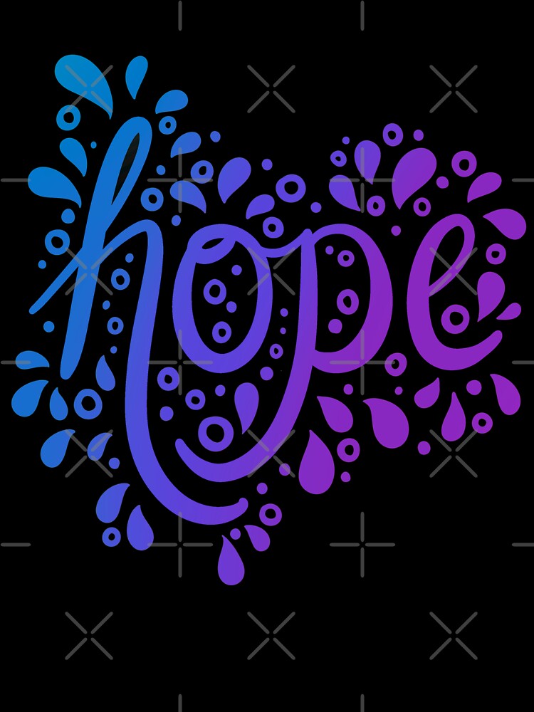 Hope Blue Gradient V2 by avacado-designs T-Shirts, Hoodie, Sweatshirt | BlankRebels.com (Image 3)