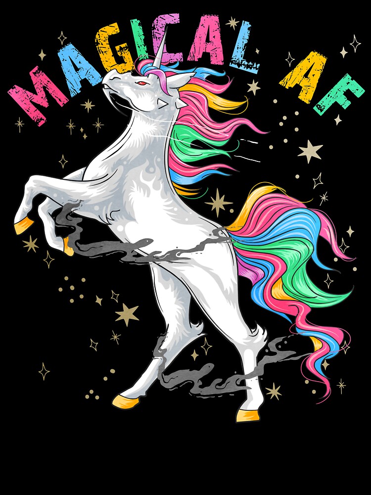 Unicorn Magical AF by Clara Hollins T-Shirts, Hoodie, Sweatshirt | BlankRebels.com (Image 3)