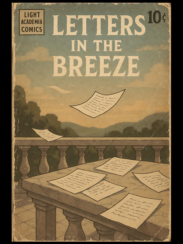 Poetic Light Academia: Letters in the Breeze by bapupa T-Shirts, Hoodie, Sweatshirt | BlankRebels.com (Image 3)