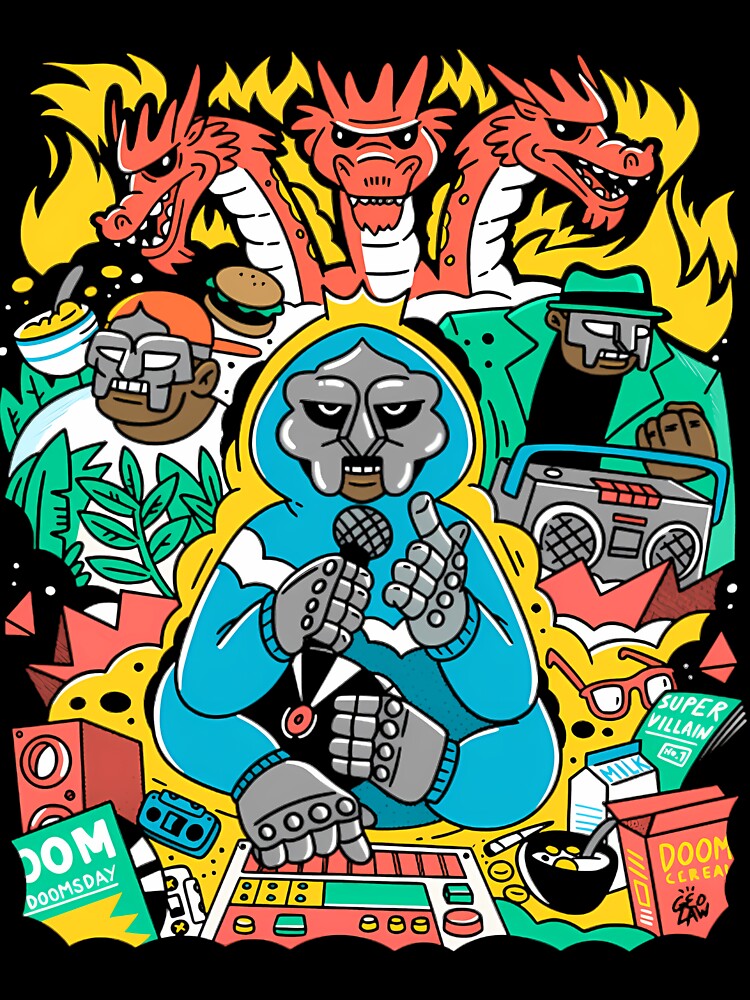 Rapper Doom Hip Hop by DerekThomas5 T-Shirts, Hoodie, Sweatshirt | BlankRebels.com (Image 3)