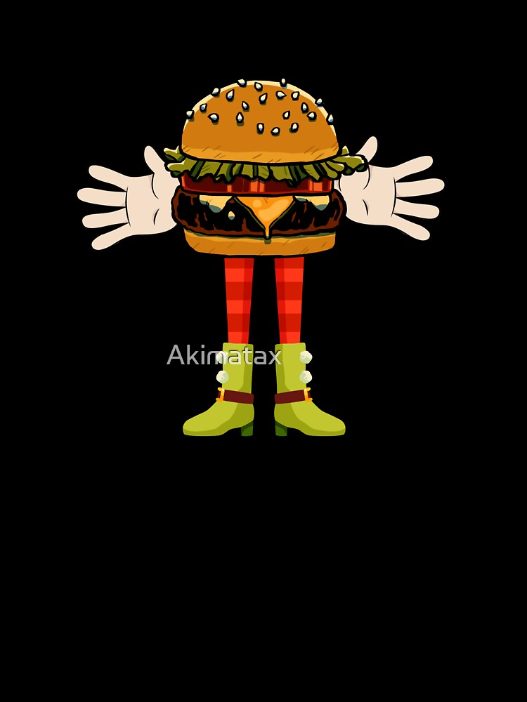 Cool hamburger art men - Cute kawaii burgermen by Akimatax ✯✯✯✯✯ T-Shirts, Hoodie, Sweatshirt | BlankRebels.com (Image 3)
