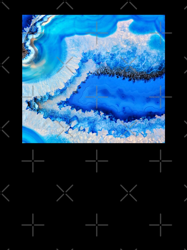 Blue Marble And Crystal Pattern by virillanissa T-Shirts, Hoodie, Sweatshirt | BlankRebels.com (Image 3)