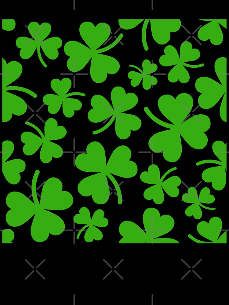 Clover Pattern by virilamissa T-Shirts, Hoodie, Sweatshirt | BlankRebels.com (Image 3)