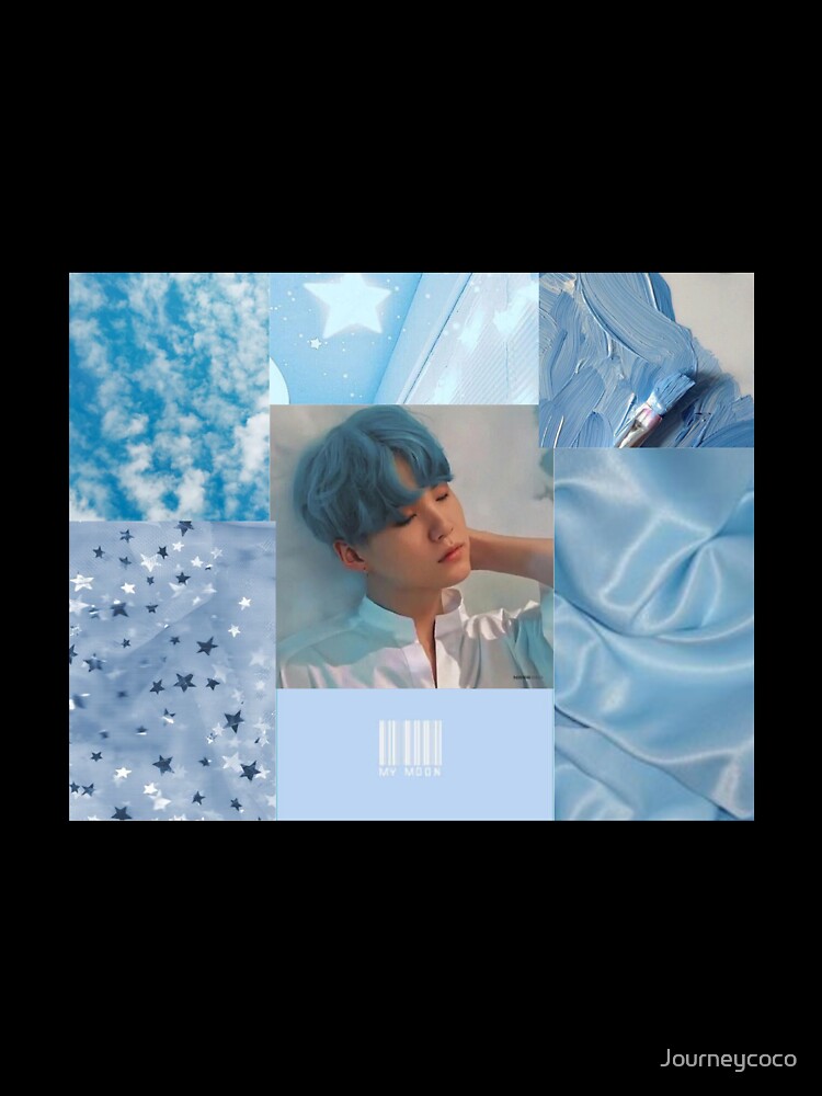 BTS Suga blue aesthetic by Journeycoco