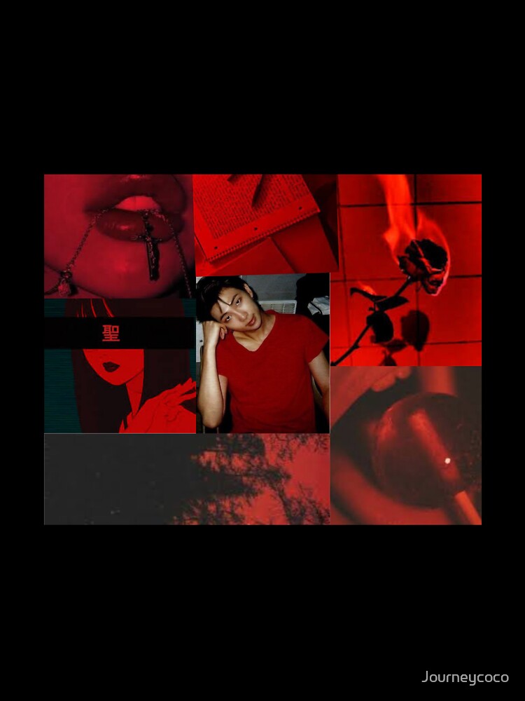 BTS RM red aesthetic by Journeycoco