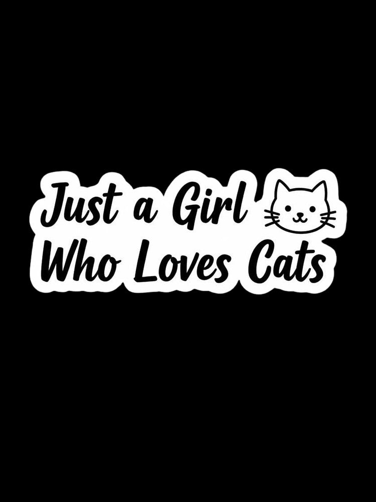 Just a Girl Who Loves Cats Cute Kitten Aesthetic by Amr Darwish Graphic designer T-Shirts, Hoodie, Sweatshirt (Image 3)