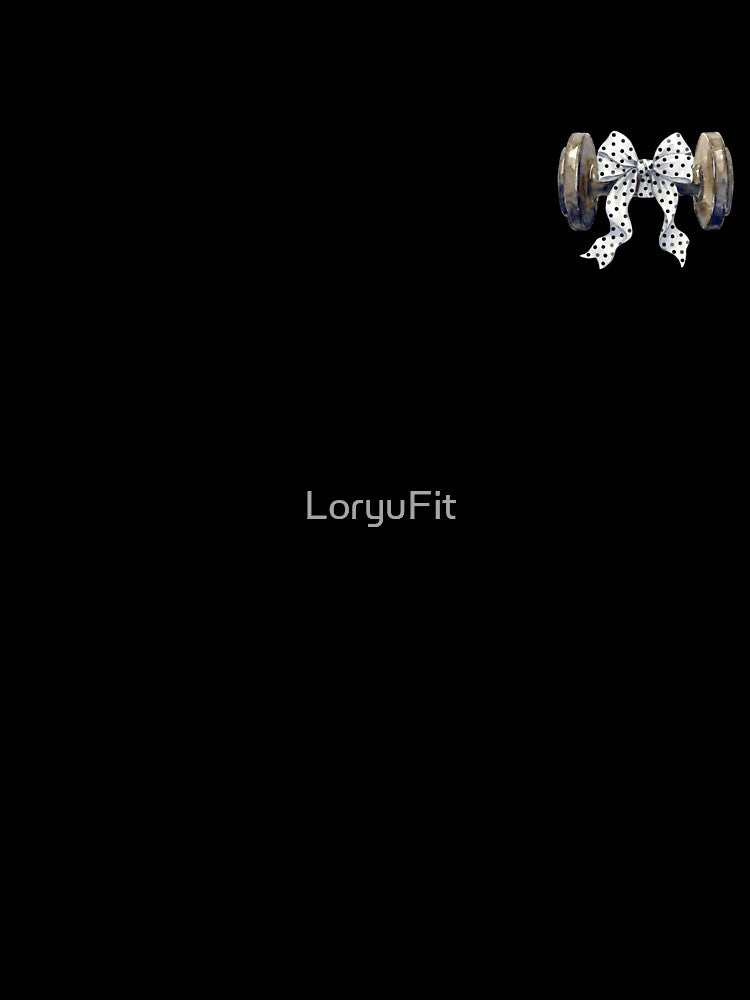 Coquette Gym T-Shirt – Polka Dot Bow Dumbbell Aesthetic Fitness Art for Girls by LoryuFit Hoodie, Sweatshirt (Image 3)
