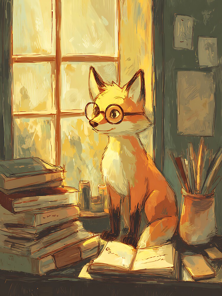 Light Academia Aesthetic: Fox's Study Session by bapupa T-Shirts, Hoodie, Sweatshirt | BlankRebels.com (Image 3)