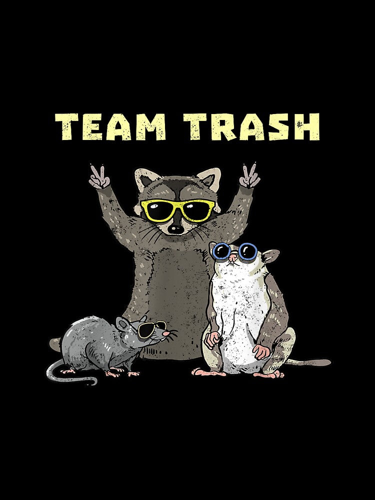 Team Trash Opossum Raccoon Rat, Funny Animals Garbage Gang by YolandaRoberts T-Shirts, Hoodie, Sweatshirt (Image 3)