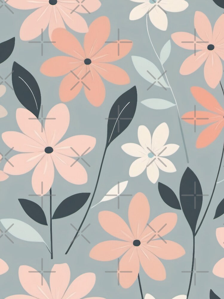 Minimalist Modern Floral Pattern by SeamPix T-Shirts, Hoodie, Sweatshirt | BlankRebels.com (Image 3)