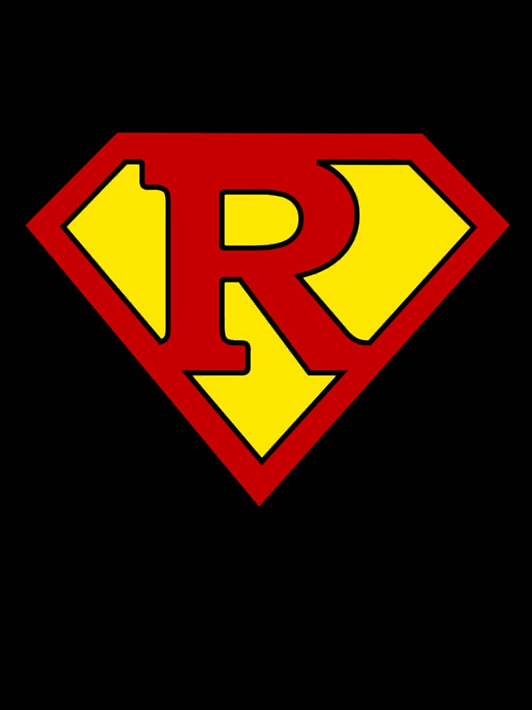 Superhero Symbol Letter R T-Shirt by AdelineCasper Hoodie, Sweatshirt | BlankRebels.com (Image 3)