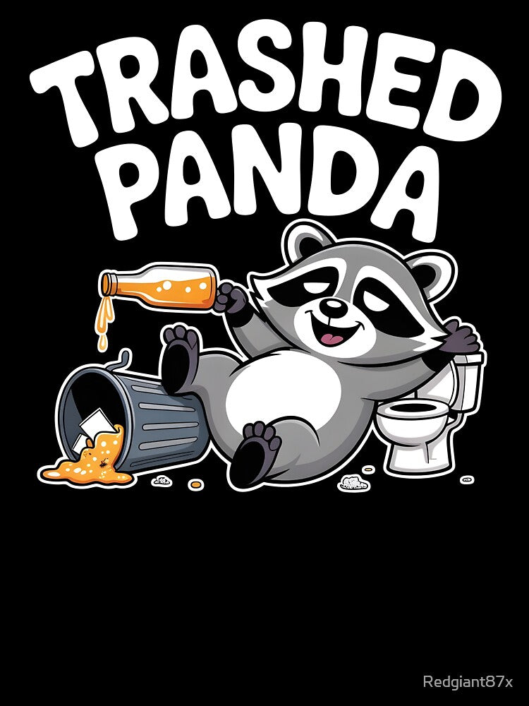 Trashed Panda Drunk Raccoon – Viral Raccoon Meme Style by Redgiant87x T-Shirts, Hoodie, Sweatshirt (Image 3)
