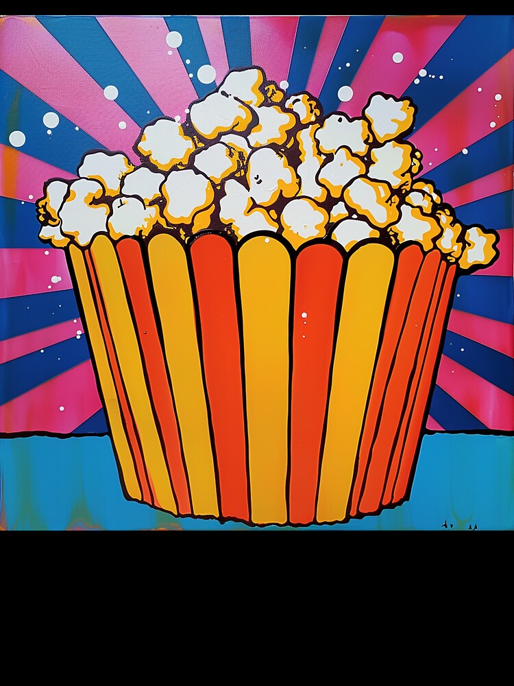 Movie Popcorn Pop Art 1 by AstroRisq