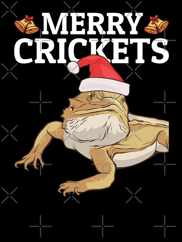 Funny Bearded Dragon Christmas Pun Merry Crickets by Team150Designz T-Shirts, Hoodie, Sweatshirt | BlankRebels.com (Image 3)
