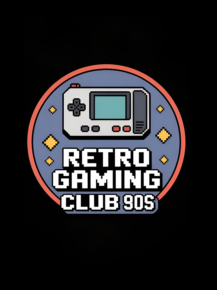 Retro Gaming Club 90s Clean Badge Shirt by Viktorio Art Shop Hoodie, Sweatshirt | BlankRebels.com (Image 3)