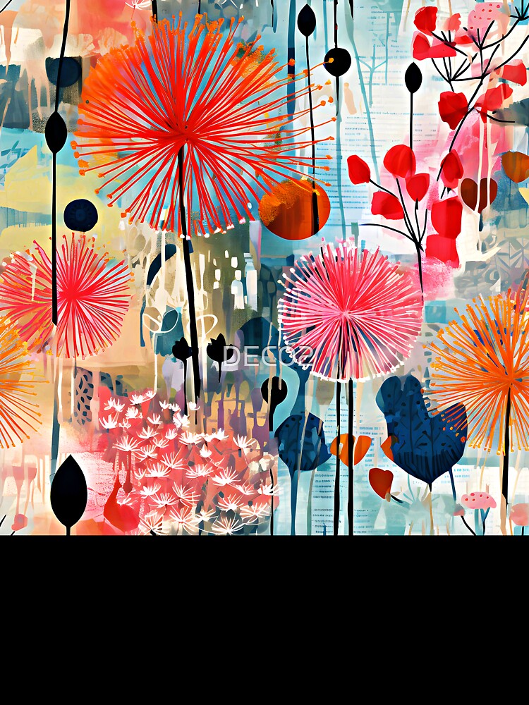 Impressionist-Style Colorful Floral Modern Contemporary Abstract Art by DEC02 T-Shirts, Hoodie, Sweatshirt (Image 3)