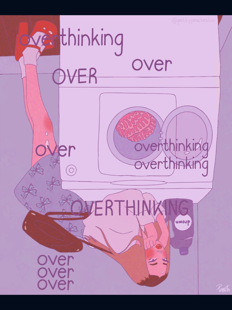 Overthinking by tulipicetea T-Shirts, Hoodie, Sweatshirt | BlankRebels.com (Image 2)