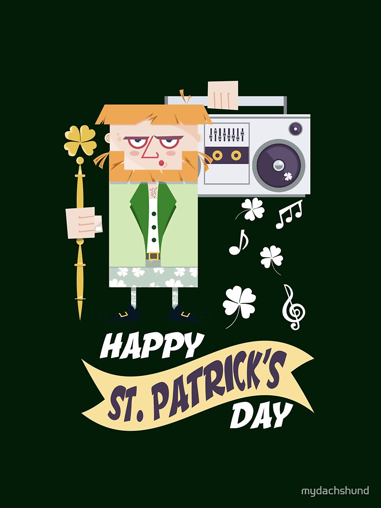 Happy St. Patrick's Day by mydachshund T-Shirts, Hoodie, Sweatshirt | BlankRebels.com (Image 3)