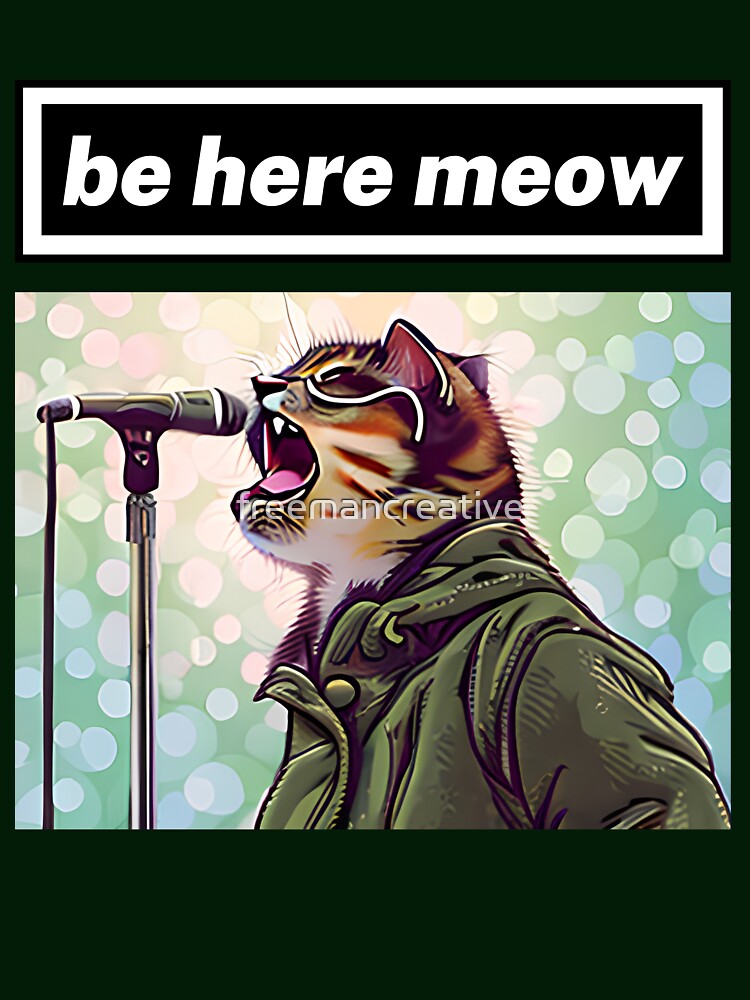 brit pop cat - be here meow by freemancreative T-Shirts, Hoodie, Sweatshirt | BlankRebels.com (Image 3)