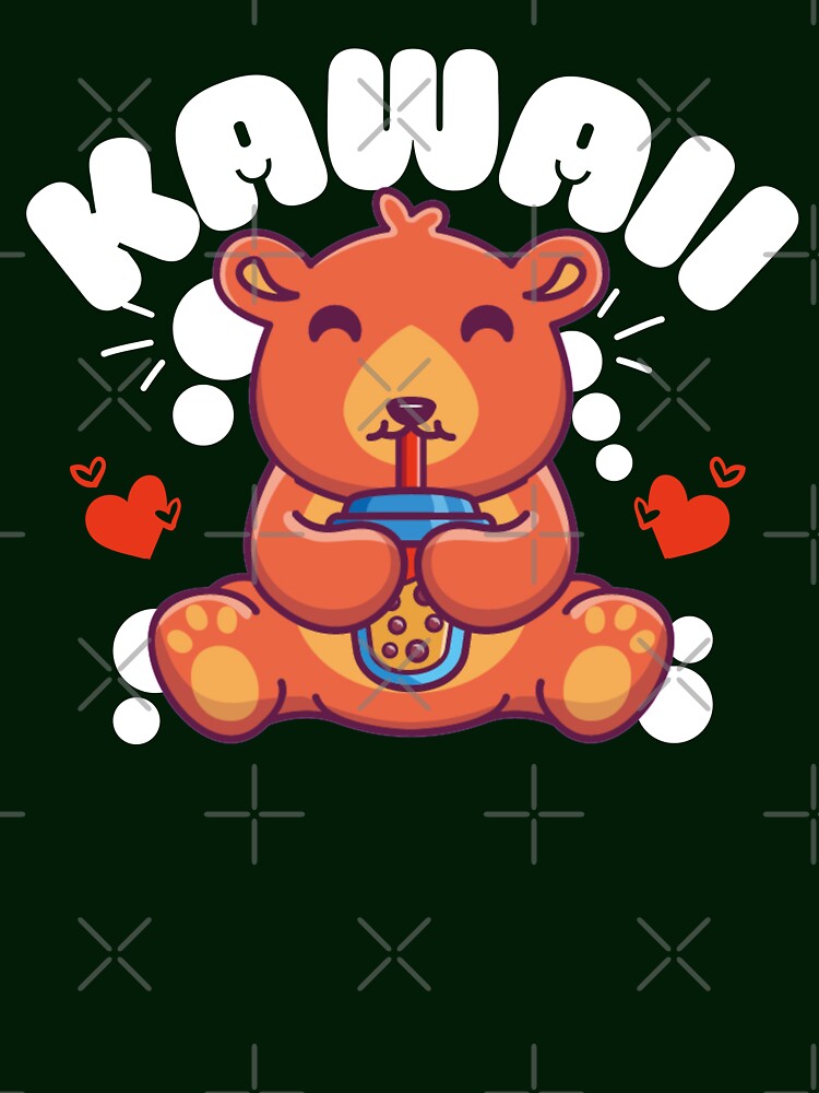 Kawaii bear drinking boba by FurioInc T-Shirts, Hoodie, Sweatshirt | BlankRebels.com (Image 3)