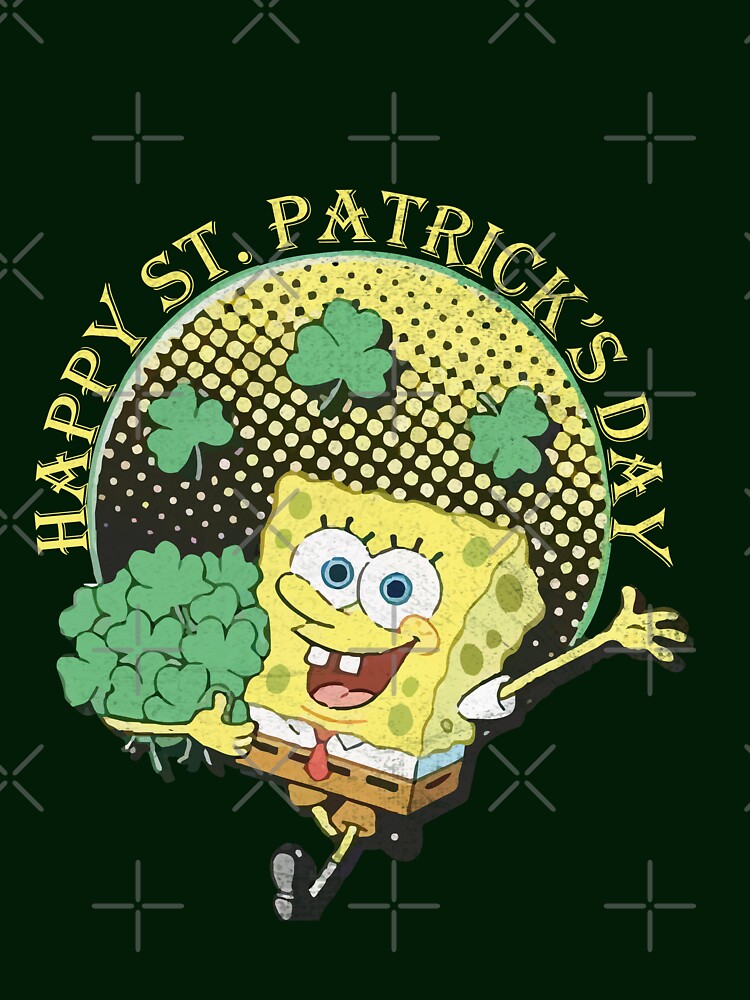 Spongebob St. Patrick's day Happy St. Patrick's Day Squarepants by kakarot-art T-Shirts, Hoodie, Sweatshirt (Image 3)