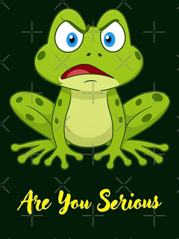 Are You Serious Frog – Funny Angry Frog Reaction Meme by It's Bro Brand ★ ★ ★ ★ ★ T-Shirts, Hoodie, Sweatshirt (Image 3)