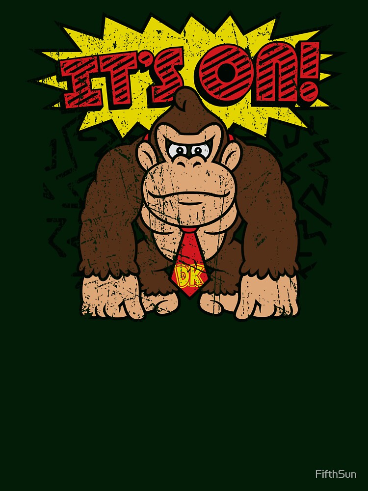 Donkey Kong It's On! Vintage Distressed by FifthSun T-Shirts, Hoodie, Sweatshirt | BlankRebels.com (Image 3)