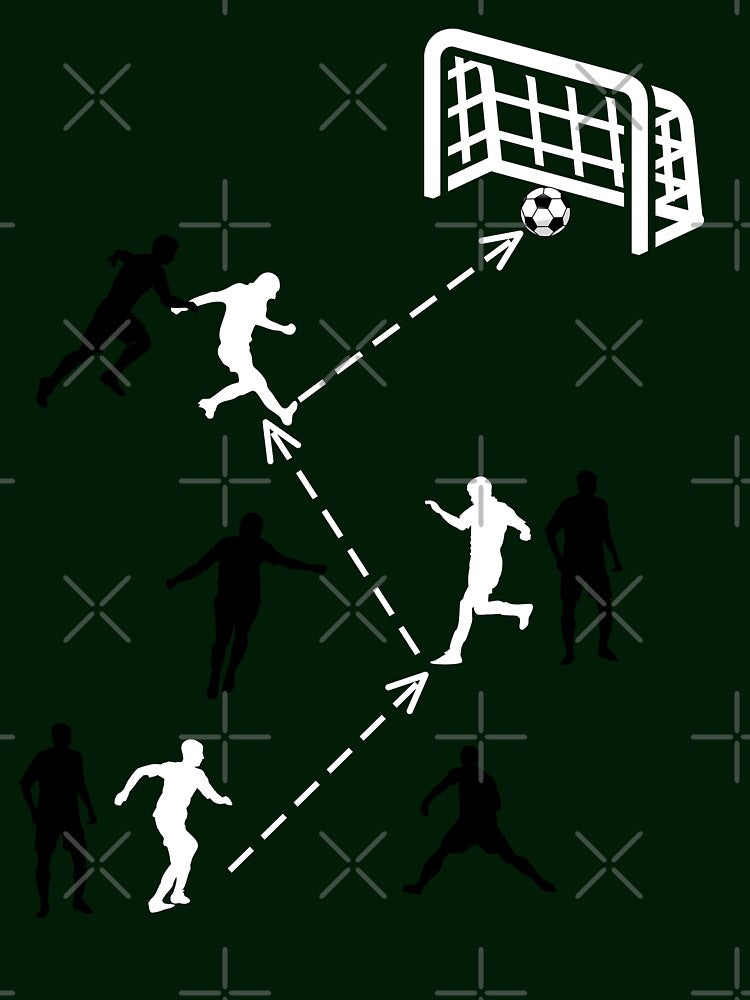 Funny Soccer play soccer players soccer field score goal in soccer match by Artstastic