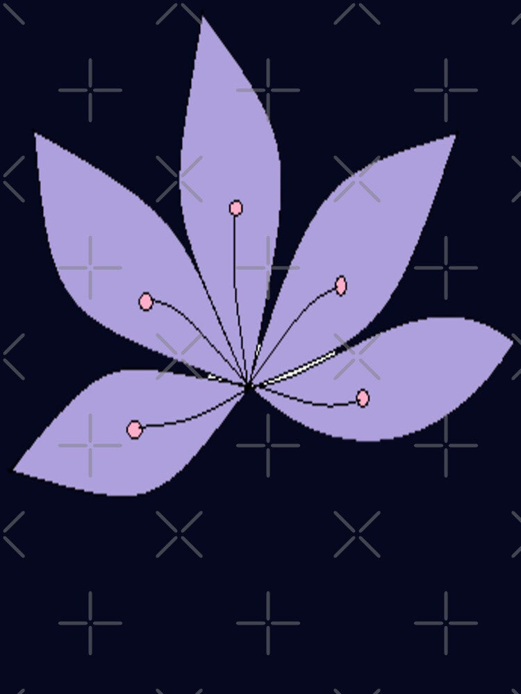 Beautiful purple flower pattern by Darkies-store
