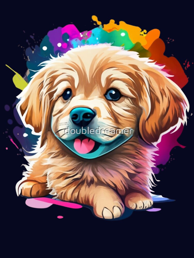 Golden Retriever Color Splash by doubledreamer T-Shirts, Hoodie, Sweatshirt | BlankRebels.com (Image 3)