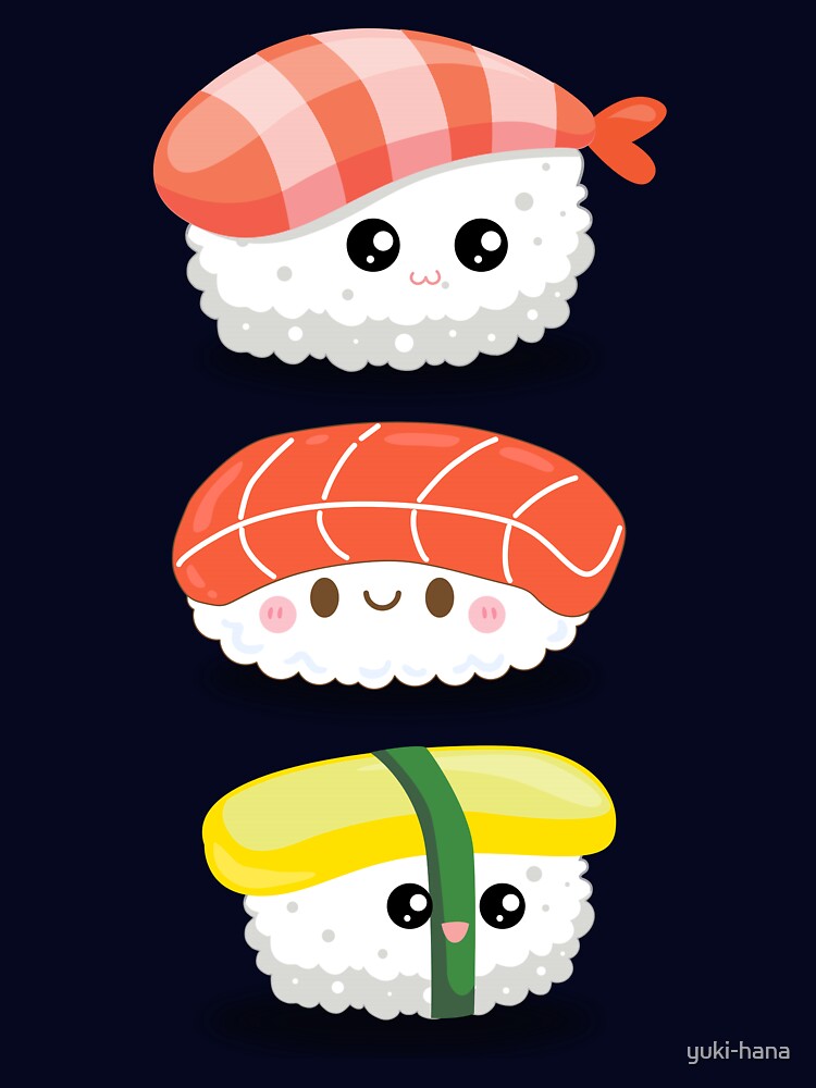 Cute Sushi by yuki-hana T-Shirts, Hoodie, Sweatshirt | BlankRebels.com (Image 3)