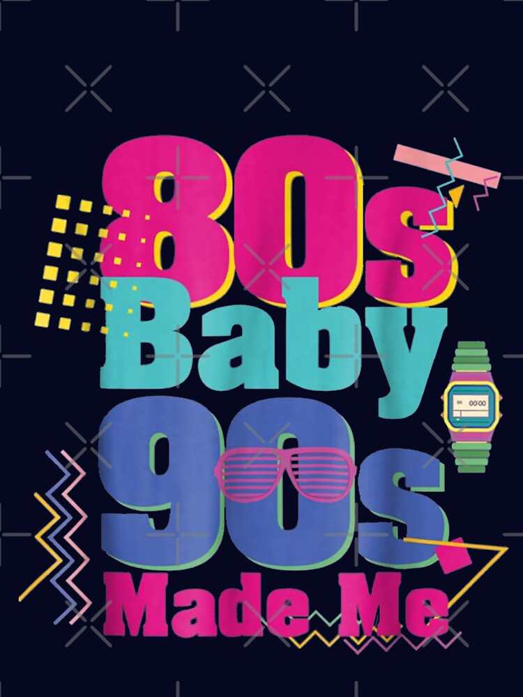 Cool 80's Tees -Baby 90s Made Me Vintage Retro by Ilyaslah Hoodie, Sweatshirt | BlankRebels.com (Image 3)