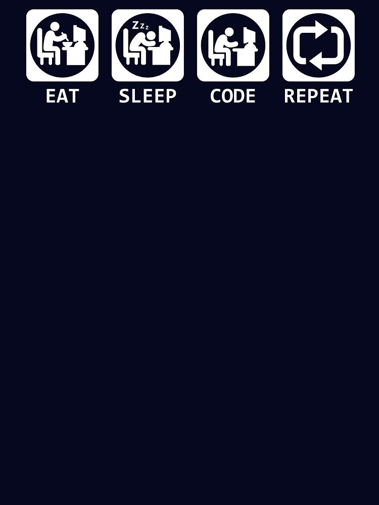 Eat Sleep Code Repeat T-shirt & Hoodie by nasa8x Sweatshirt | BlankRebels.com (Image 3)