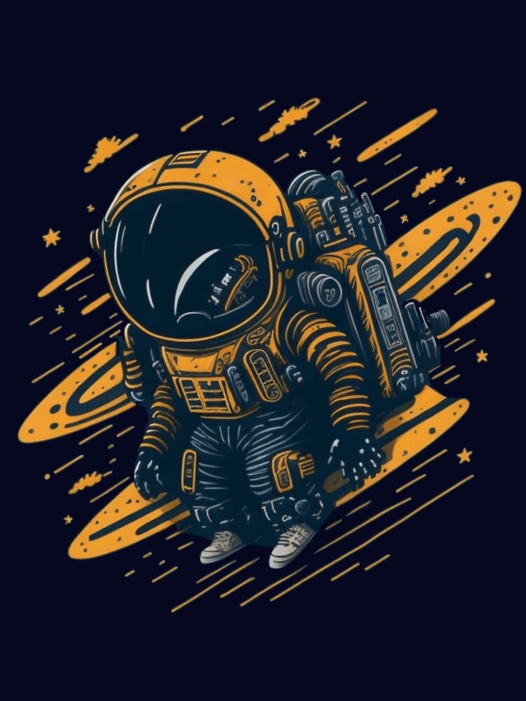Yellow astronaut by ArtistsShop1 T-Shirts, Hoodie, Sweatshirt | BlankRebels.com (Image 3)