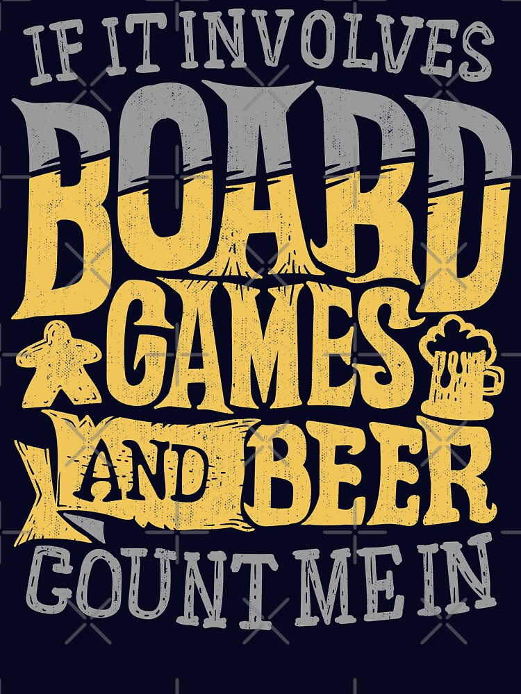 If It Involves Board Games And Beer Count Me In (dark) by RoleplayRealm T-Shirts, Hoodie, Sweatshirt (Image 3)